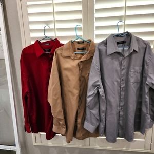 Button up shirt 3 pack
